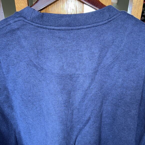 Orvis BLUE Pullover Long Sleeve Ribbed Knit  Sweater Men's Size XL - Picture 5 of 5